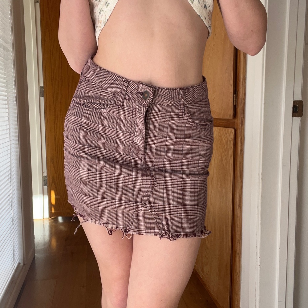 Plaid Mini Skirt